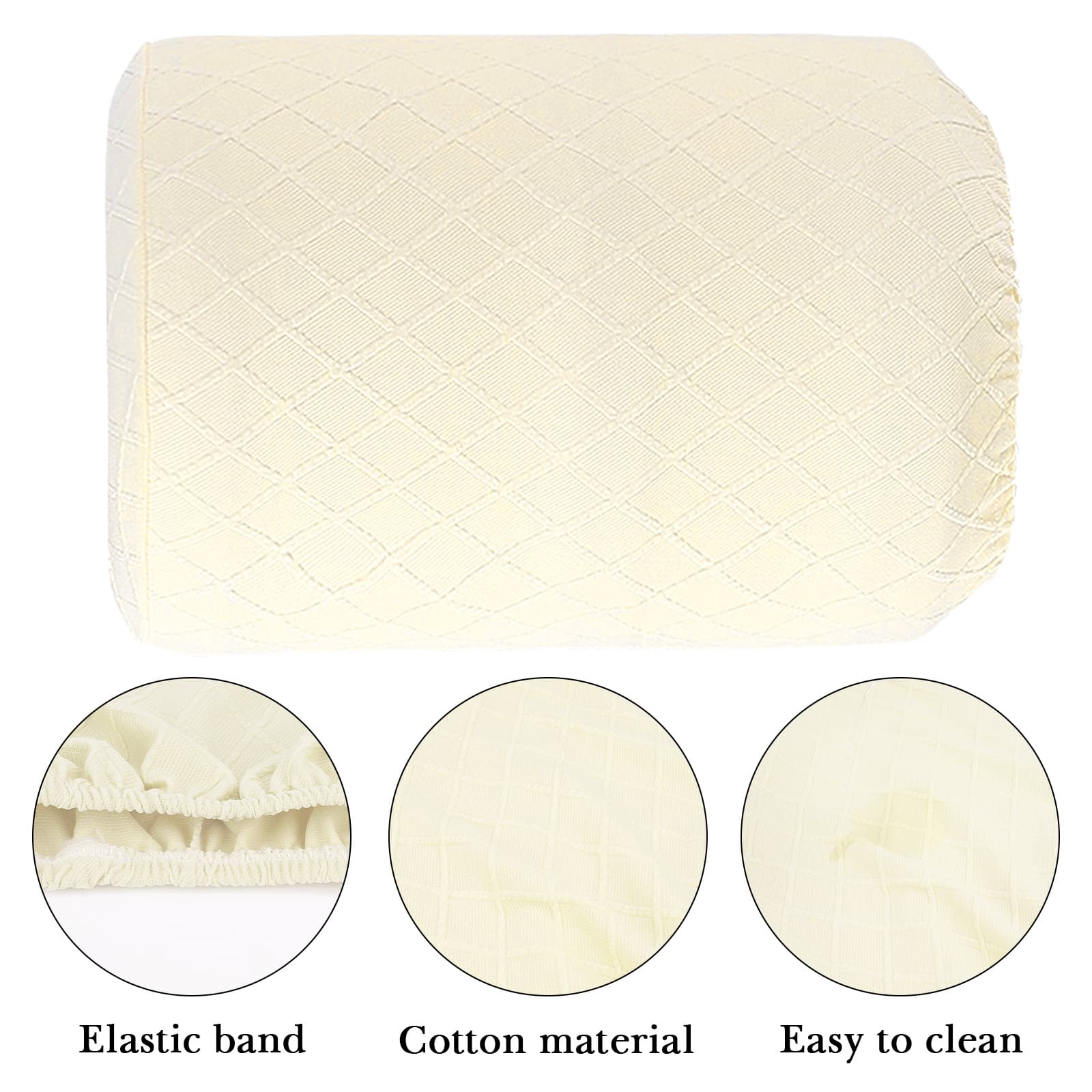 ReignSword Water Dispenser Barrel Cover for 5 Gallon Water Bottle, High Stretchy Water Dispenser Dust Cover, Reusable Furniture Covers Protector for Home or Office (Milky) - 2