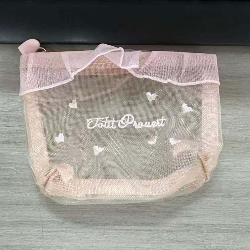 ReignSword 2 Pcs Cute Makeup Bag, Coquette Makeup Bag, Y2k Bags for Women (Pink)