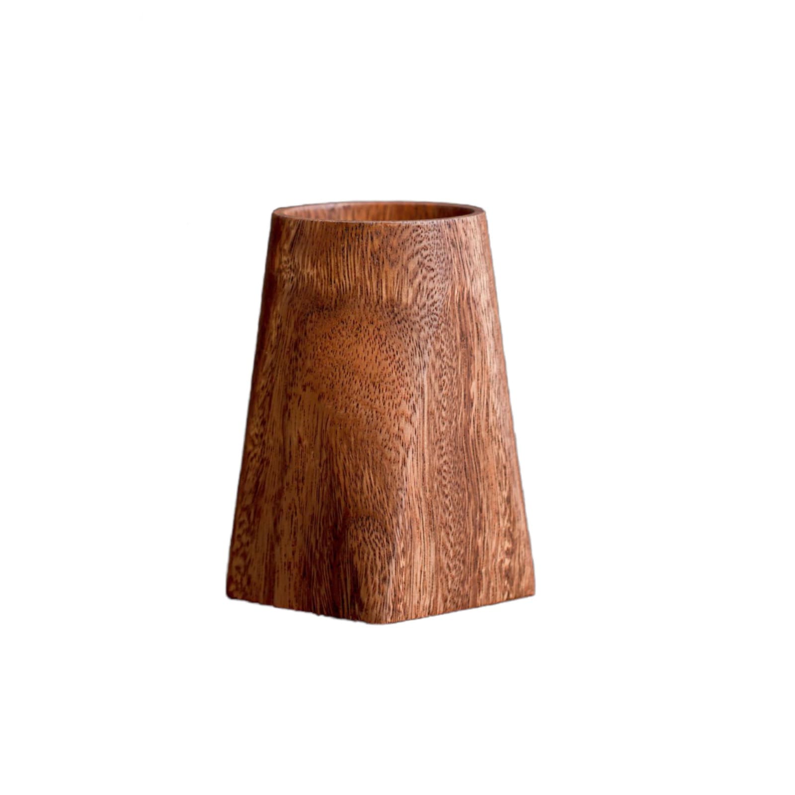 ReignSword Wooden Pen Holder for Desk, Walnut Pencil Cup Holder Stand, Multi Purpose Desktop Organizer Desk Accessories for Home Office - 7