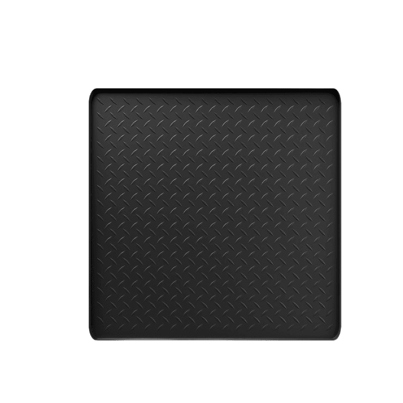 ReignSword Washer and Dryer Top Protector Mat, 25.6" x 25.6" Silicone Dust Pad, Non-Slip Waterproof Washable Top Cover for Laundry Kitchen Home (Black)