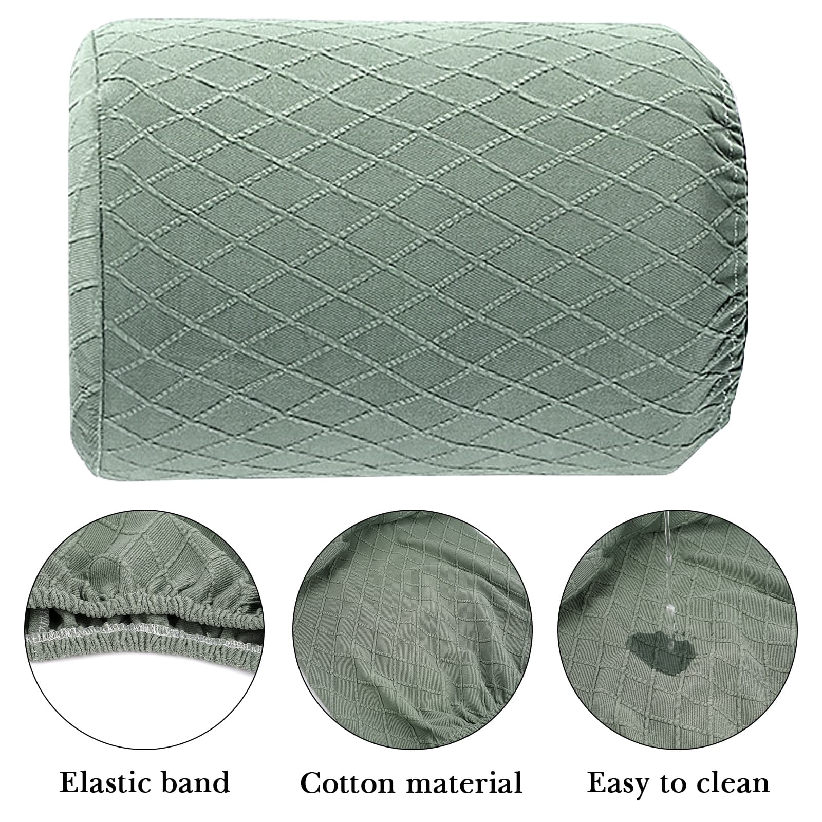 ReignSword Water Dispenser Barrel Cover for 5 Gallon Water Bottle, High Stretchy Water Dispenser Dust Cover, Reusable Furniture Cover Protector for Home or Office (Green) - 2