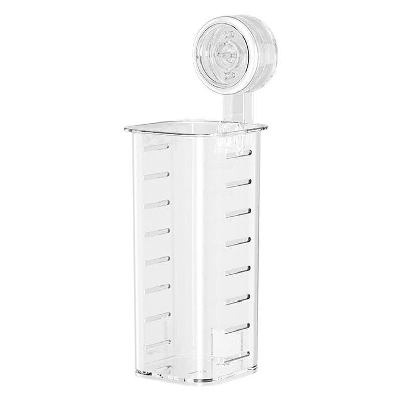 ReignSword Wall Mounted Curling Iron Holder, No Drill Hot Tool Organizer with Suction Cup, Bathroom Hair Straightener Flat Iron Hair Styling Appliance Storage Rack (Clear) - 6
