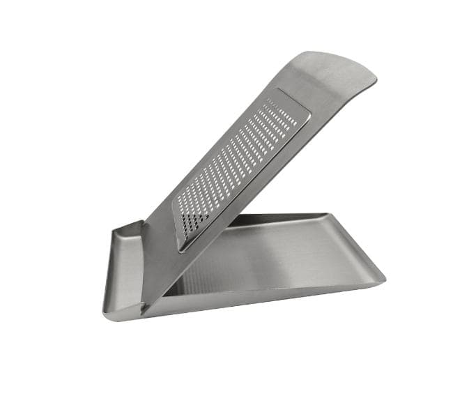 ReignSword Handheld Cheese Grater, 3-in-1 Stainless Steel Slicer, Grater and Shredder with Tray, Food Graters Tools for Kitchen, Suitable for Potato, Vegetable, Butter, Cheese - 6