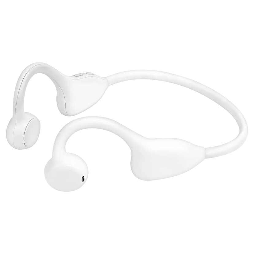 ReignSword Kids Open Ear Headphones, Bluetooth 6.0, Wireless Air Conduction Earphones Sport Earbuds with 85dB Safe Volume, Noise Canceling Lightweight for Kids School Travel Workout (White)