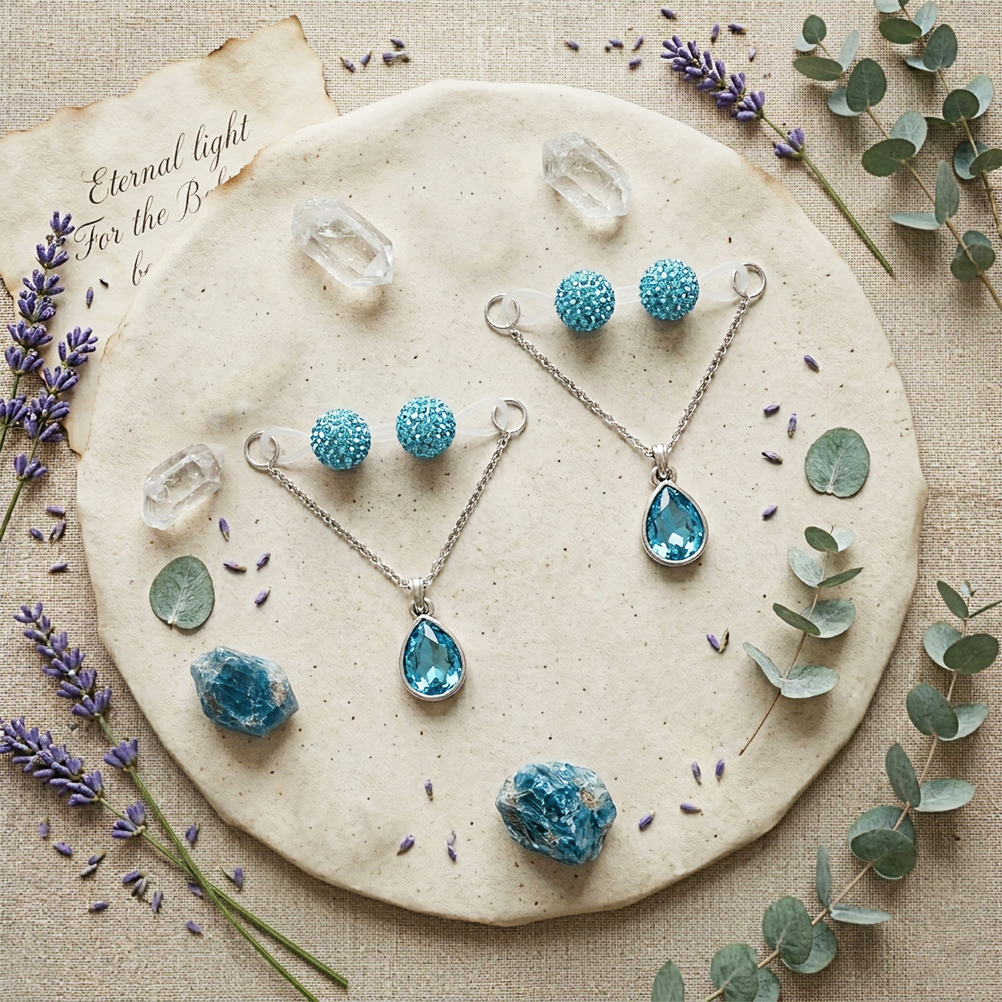 ReignSword Pair of Non-Piercing Nipple Rings, Fake Nipple Rings Set with Blue Crystals, Adjustable Fake Nipple Chain Body Jewelry - 5