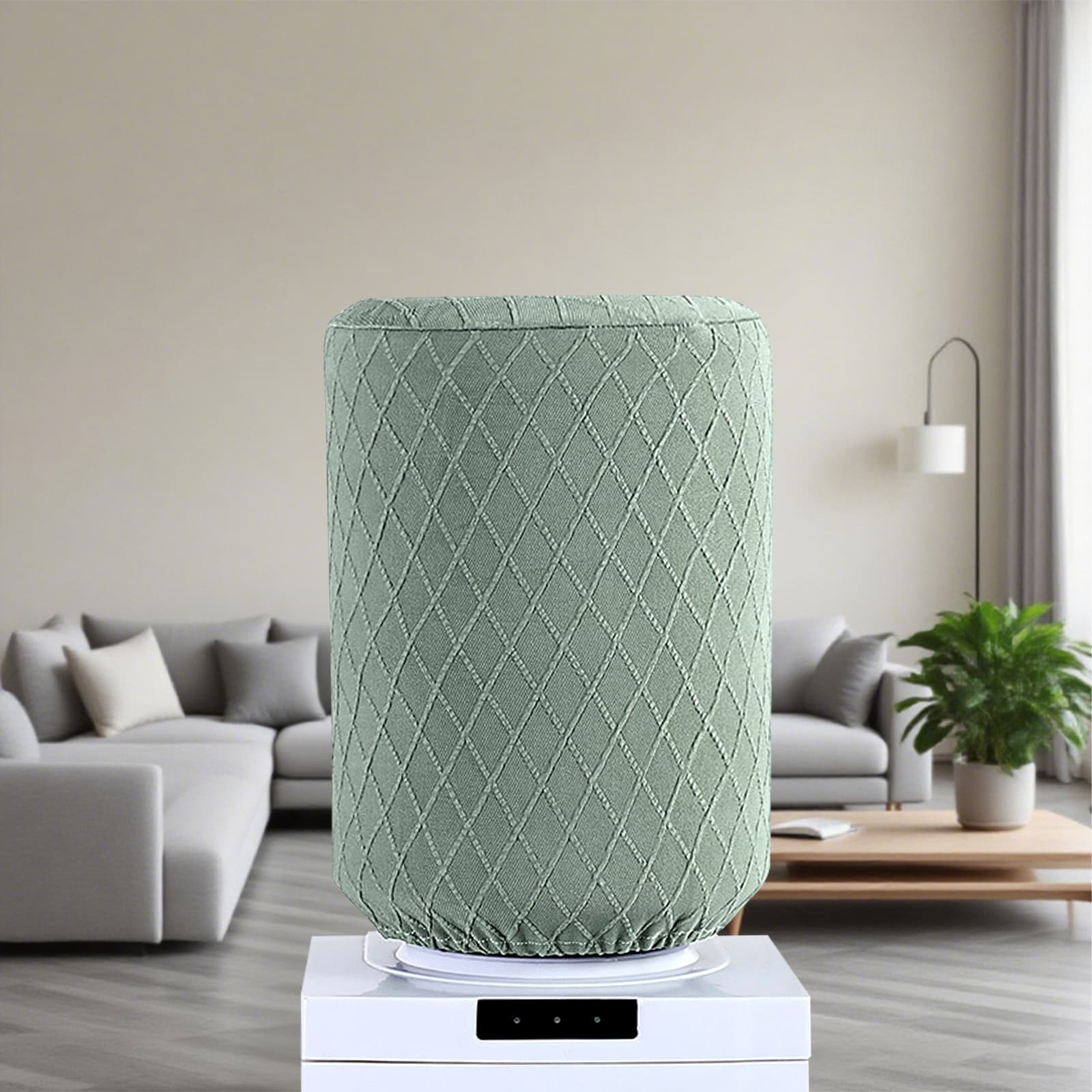 ReignSword Water Dispenser Barrel Cover for 5 Gallon Water Bottle, High Stretchy Water Dispenser Dust Cover, Reusable Furniture Cover Protector for Home or Office (Green) - 5