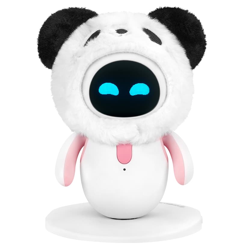 ReignSword Panda Plush Hat Compatible with Eilik Robot, Animal Headband, Soft Faux Fur Robot Costume Accessory