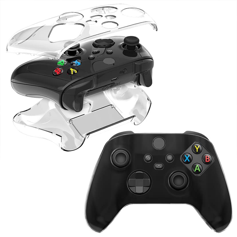 Hard Protective Case for Xbox Series S Controller, Xbox Console Transparent Skin Housing Clear Crystal Case, Controller Protective Cover Handle Shell, for Xbox Series X / S Controller