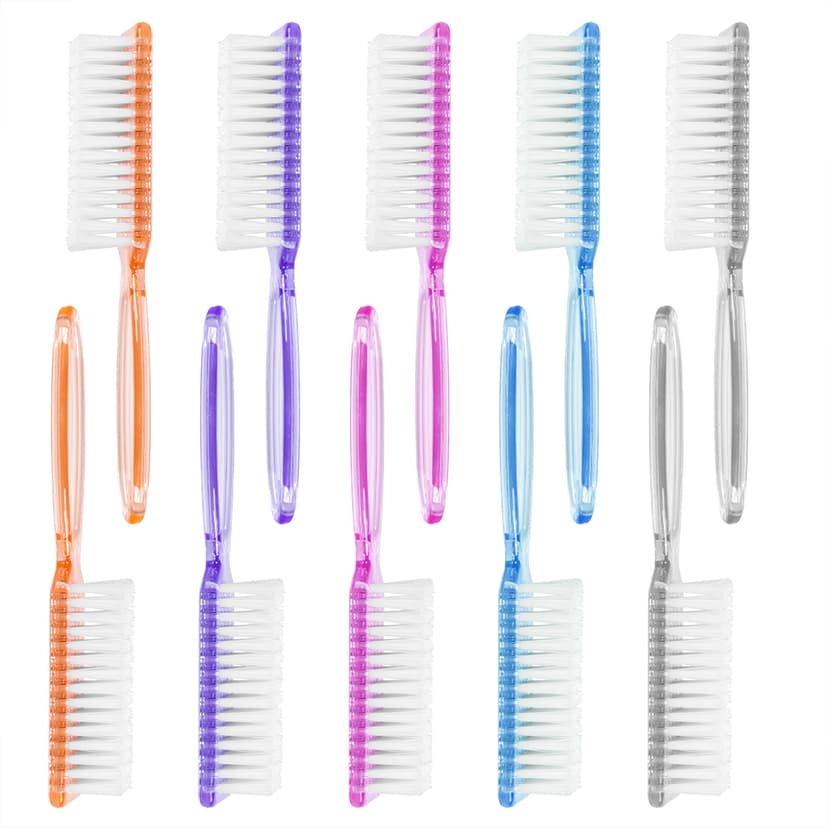 Nail Brush, 10 Pieces Fingernail Brush with Handle Grip, Multicolor Nail Brushes for Cleaning, Nail Scrub Brush for Toes and Nails Cleaner Men and Women