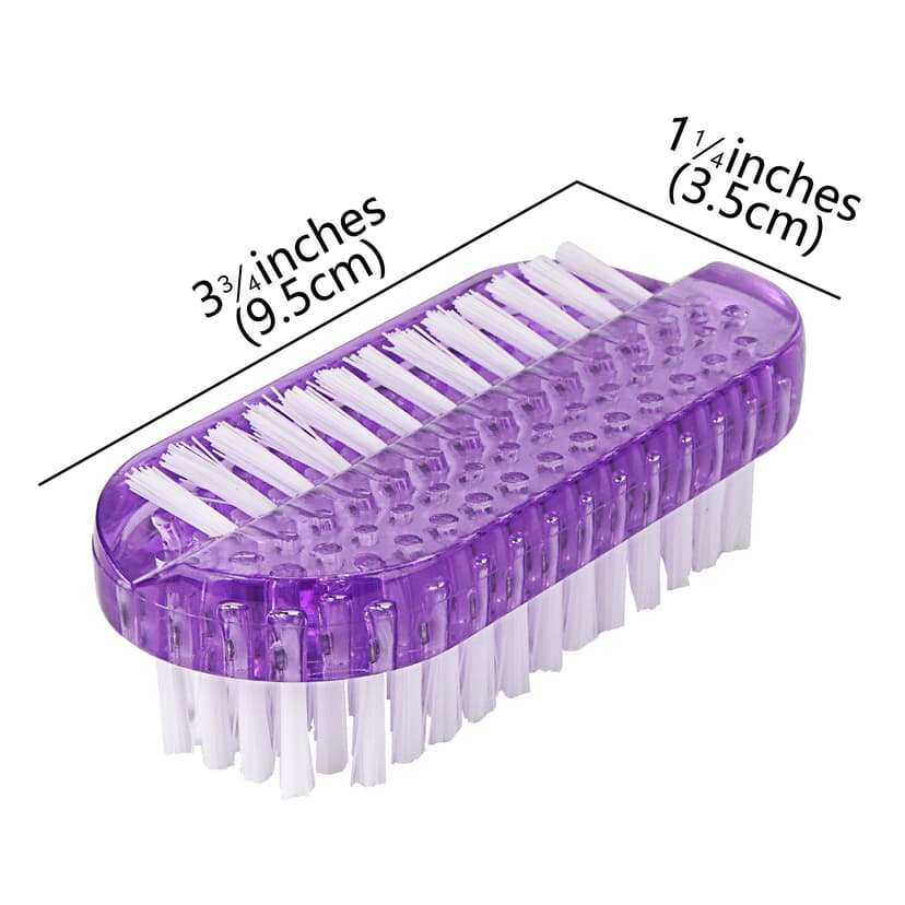 ReignSword Two-Sided Nail Brush, 8 Pieces Fingernail Brush, Multicolor Nail Brushes for Cleaning, Nail Scrub Brush for Toes and Nails Cleaner Men and Women