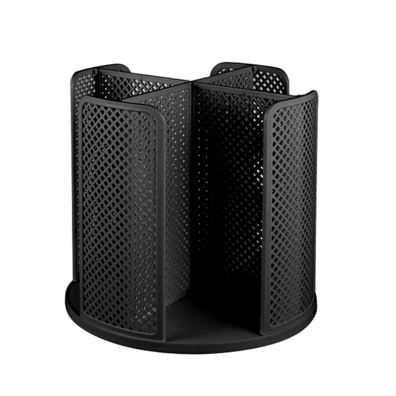ReignSword 360 Degree Rotated Disposable Cup and Lid Organizer, Detachable Coffee Cup Dispenser, Paper Water Cup Holder for Cafe Home Kitchen Living Room (Black) - 6