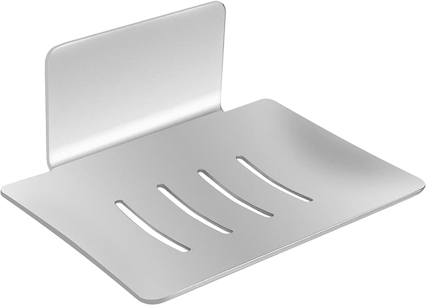 ReignSword Self-Adhesive Soap Dish for Shower, Stainless Steel Bar Soap Holder Dishes for Bathroom Kitchen