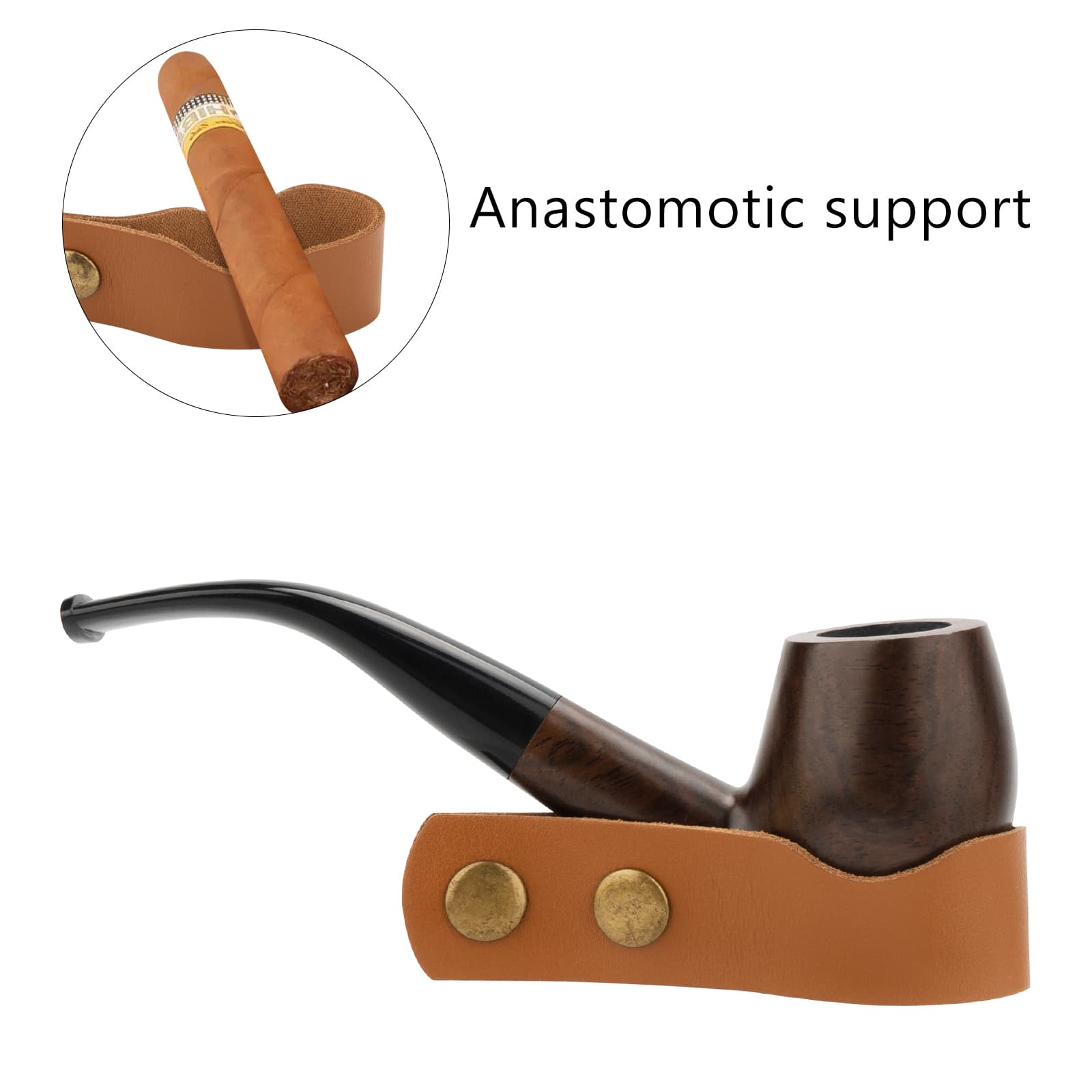 ReignSword Tobacco Pipe Stand Holder, Portable Cigar Holder Family Home Pipe Accessories for Tobacco - 3