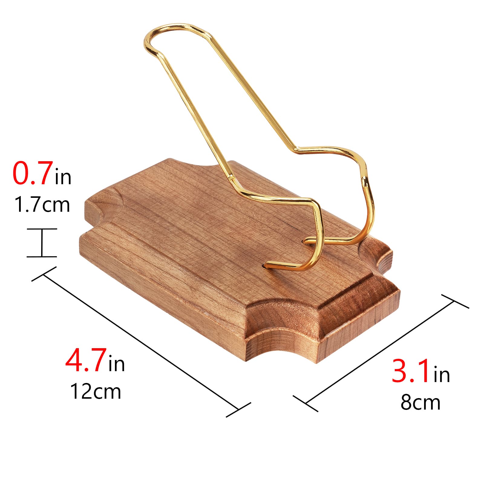 ReignSword Wooden Tobacco Pipe Stand Holder with Display Metal Slots, Family Home Pipe Accessories for Tobacco (Diamond) - 1
