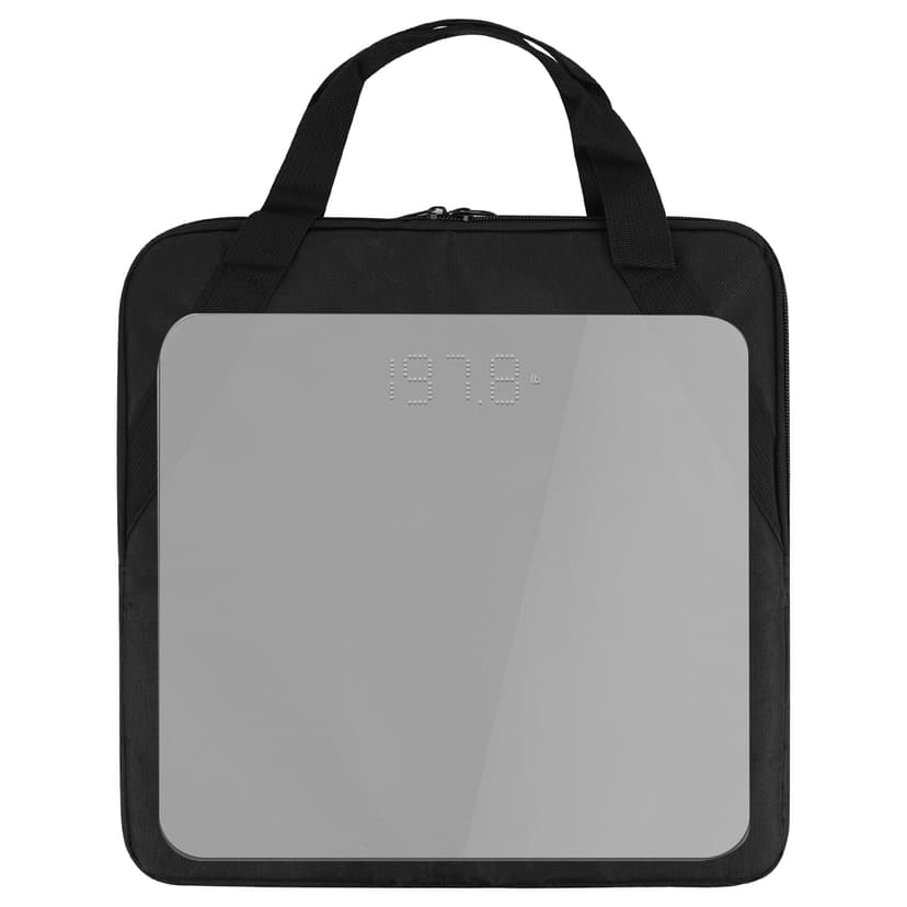 ReignSword Carrying Bag for Body Scale, Compatible with INEVIFIT Bathroom Scale, Travel Storage Case for Digital Bathroom and Smart Scales, 13.5 x 13.5 Inch Protective Pouch (Black)