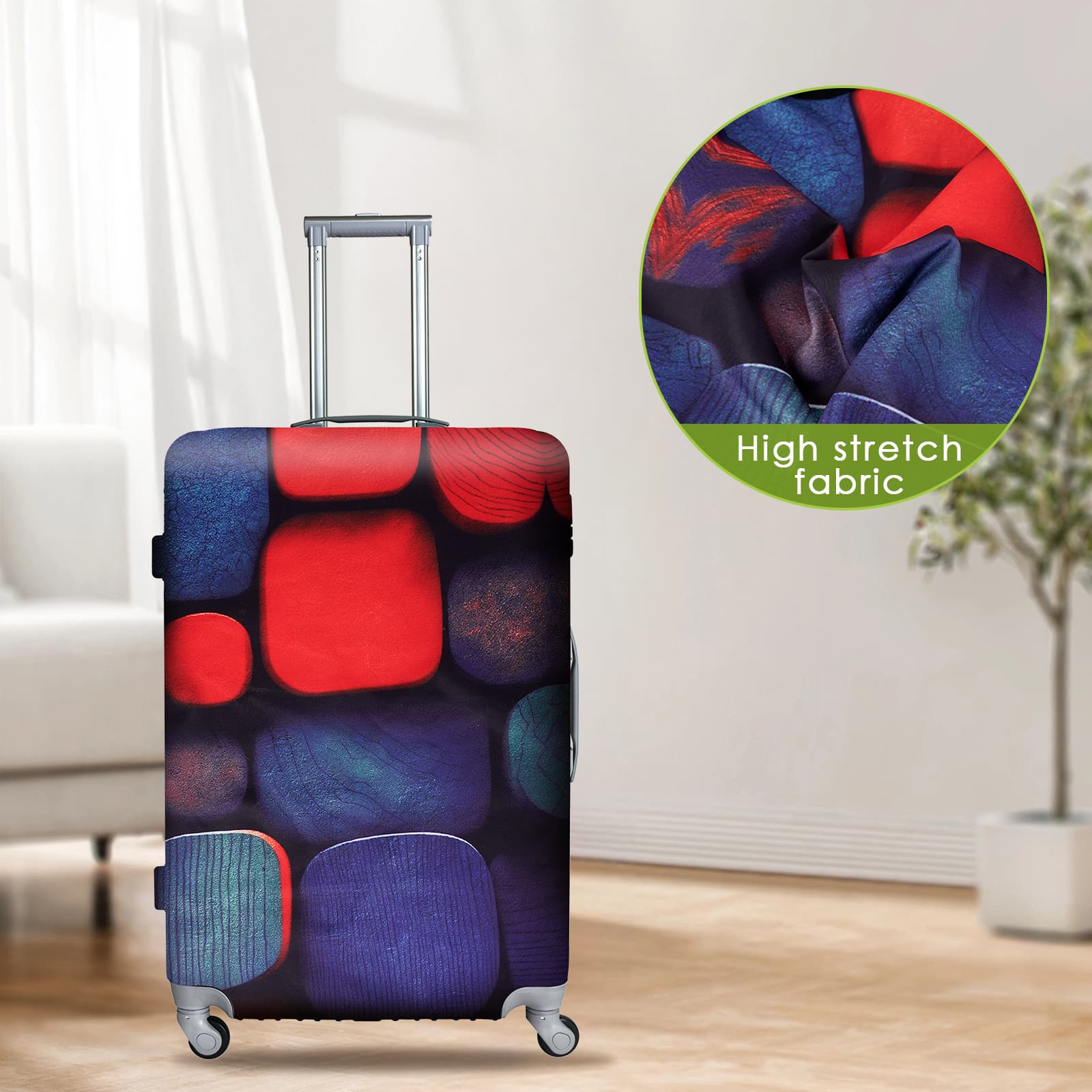 ReignSword Travel Luggage Cover Suitcase Protector Fit 29-31 Inch Luggage, Washable Luggage Covers for Suitcase Tsa Approved (H943, XL) - 3