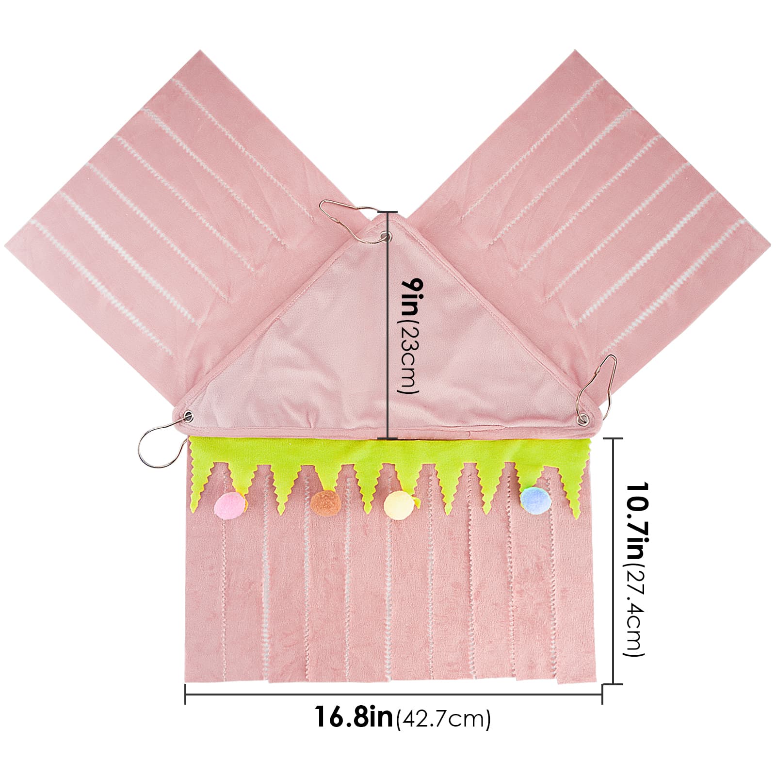 ReignSword Forest Cage Corner Hideout, Pets Corner Hideout for Guinea Pigs, Rabbits, Ferrets, Chinchillas, Gerbils, Hedgehogs (Pink) - 1