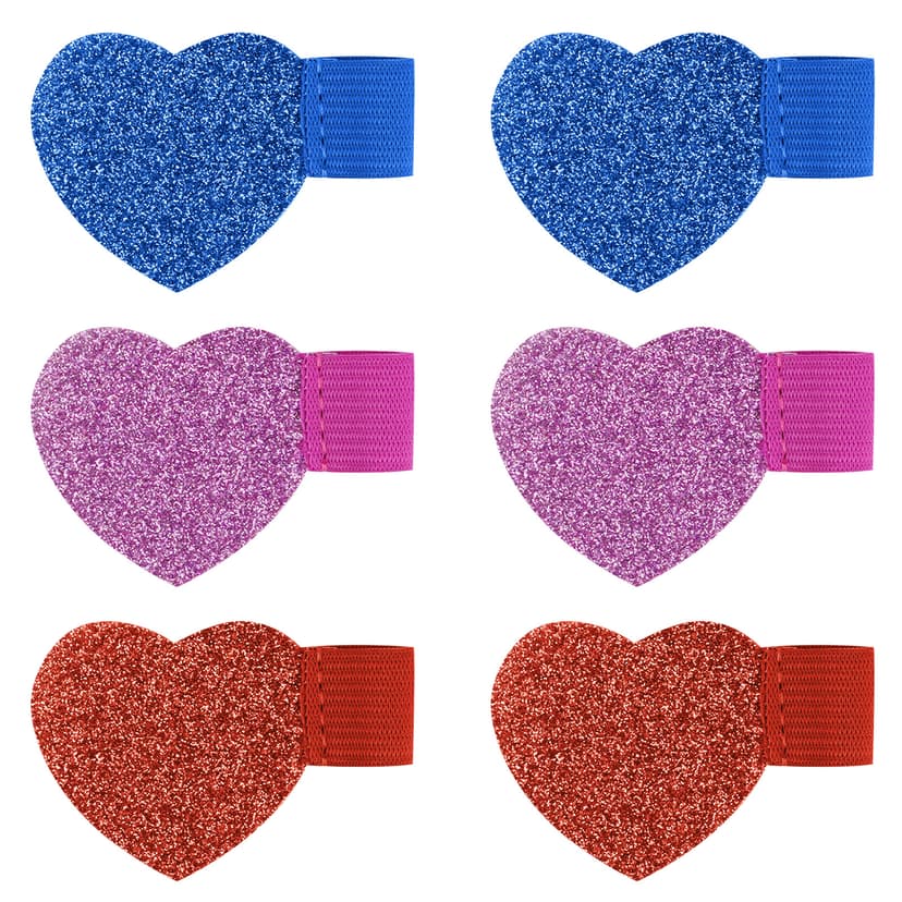 ReignSword Pen Loop Holder Set, 6 Pieces Self-Adhesive Pencil Holder Elastic Design for Notebooks, Elastic Loop Love Pen Holder (Red, Blue, Pink)