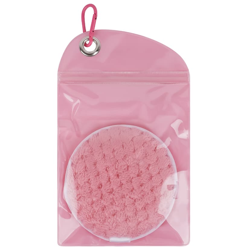 ReignSword Sand Remover for Beach, Reusable Sand Wipe Off Mitts with Carabiner, Talc-Free Sand Off Bags for Beach Vacation Camping Essentials (Pink)
