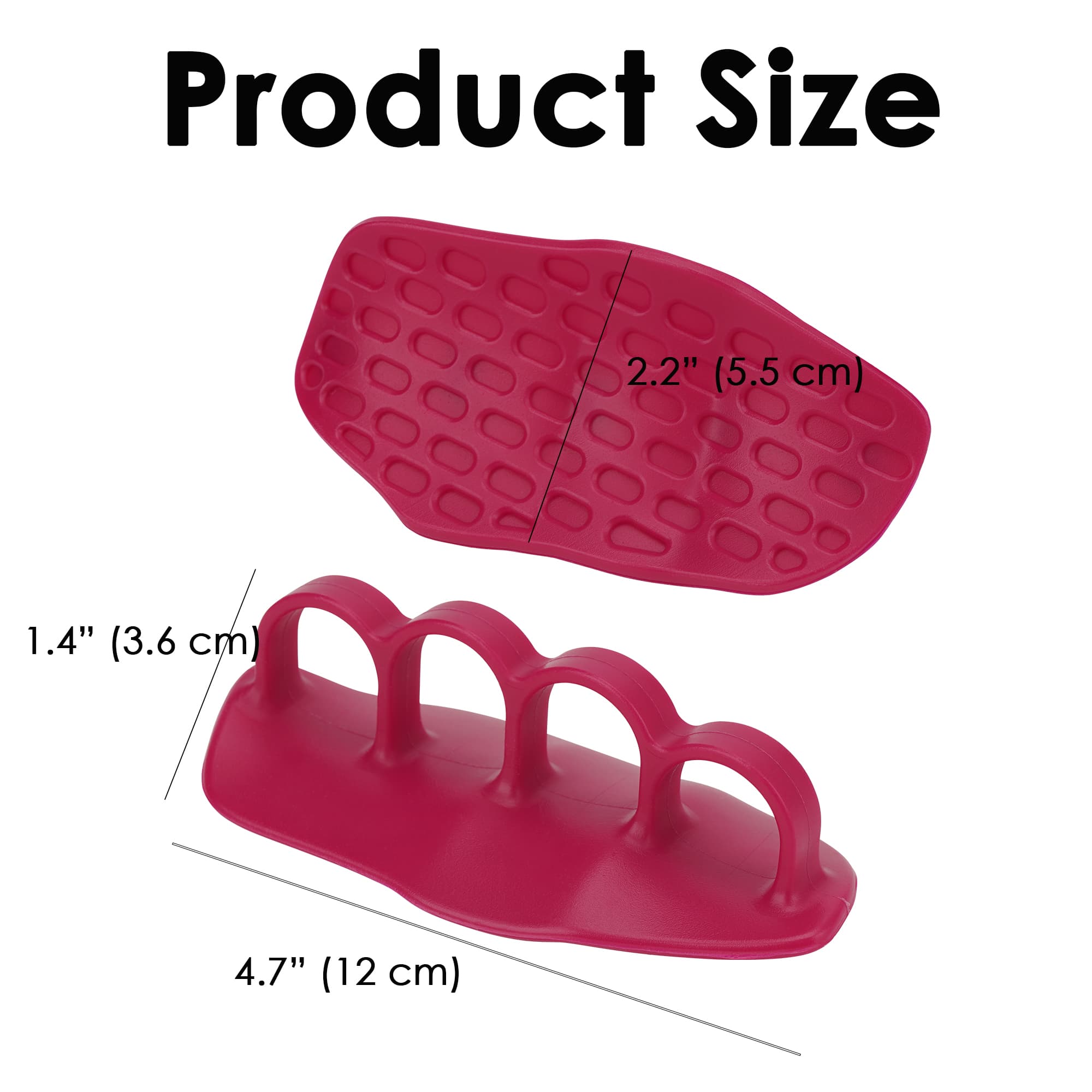 ReignSword Weight Lifting Grips for Men Women, Anti-Slip Gym Grips Protection Gloves for Weight Lifting, Dumbbell, Deadlift, Pull-Ups and Gym Training (Red) - 4