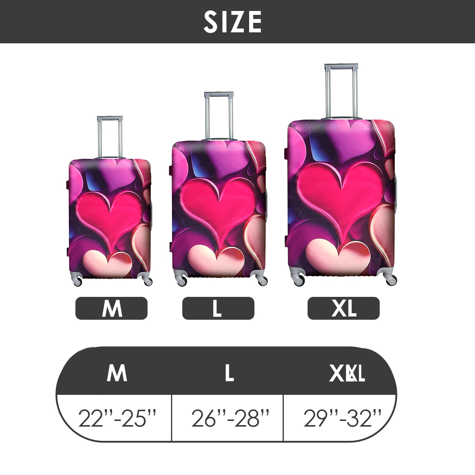 ReignSword Travel Luggage Cover Suitcase Protector Fit 29-31 Inch Luggage, Washable Luggage Covers for Suitcase Tsa Approved (H940, XL) - 1