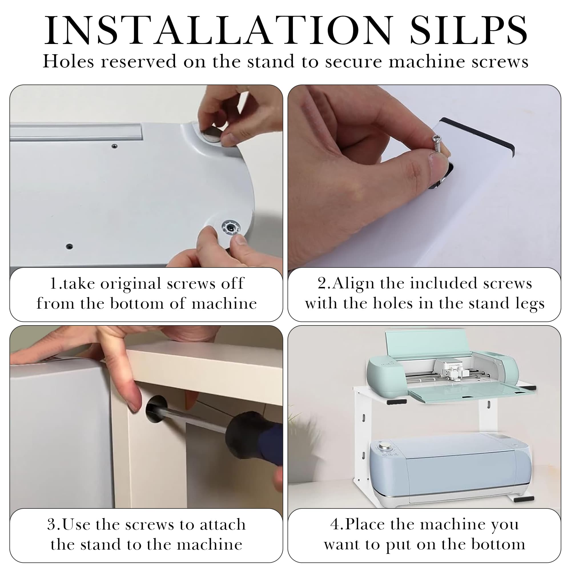 ReignSword Storage Rack Compatible with Cricut Maker 3 and Cricut Explore Air 2/3, Tray Extender Compatible with Cricut Mat,Saving Craft Table Space - 2