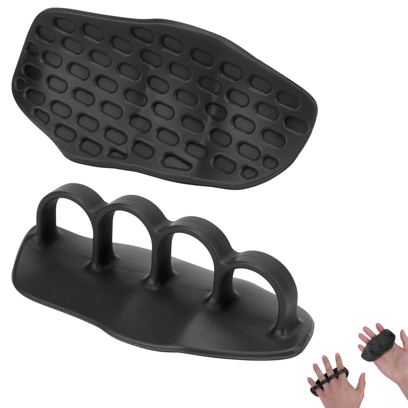 ReignSword Weight Lifting Grips for Men Women, Anti-Slip Gym Grips Protection Gloves for Weight Lifting, Dumbbell, Deadlift, Pull-Ups and Gym Training (Black)
