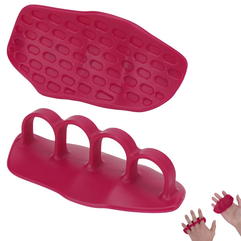 ReignSword Weight Lifting Grips for Men Women, Anti-Slip Gym Grips Protection Gloves for Weight Lifting, Dumbbell, Deadlift, Pull-Ups and Gym Training (Red)