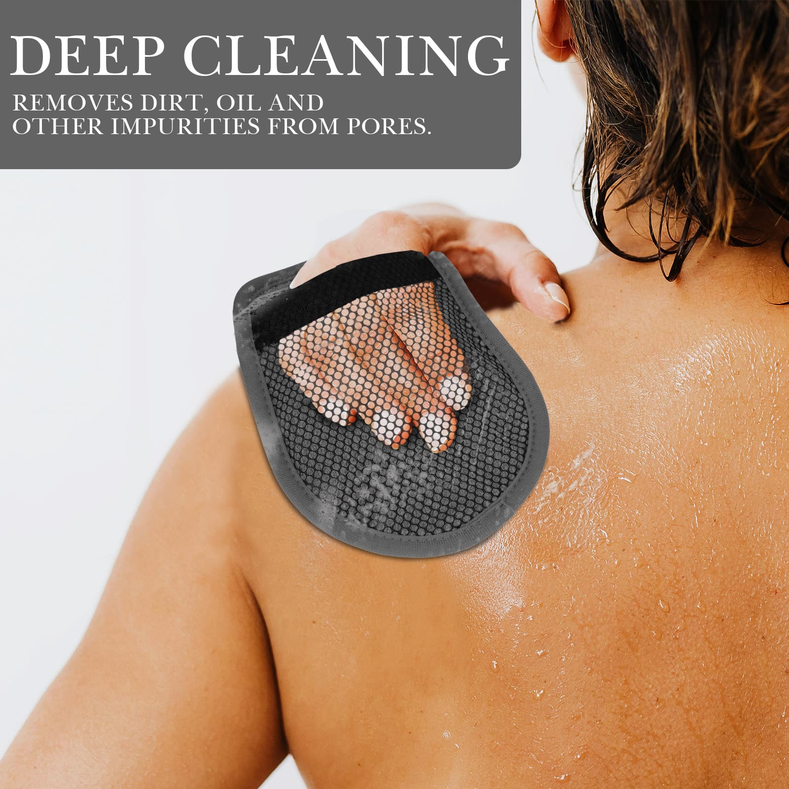ReignSword 2 Pack Velvet Soap Bag, Exfoliation for Bath or Shower, Foaming and Drying The Soap, Bar Soap Pouch Scrubber for Men and Women (Grey) - 4