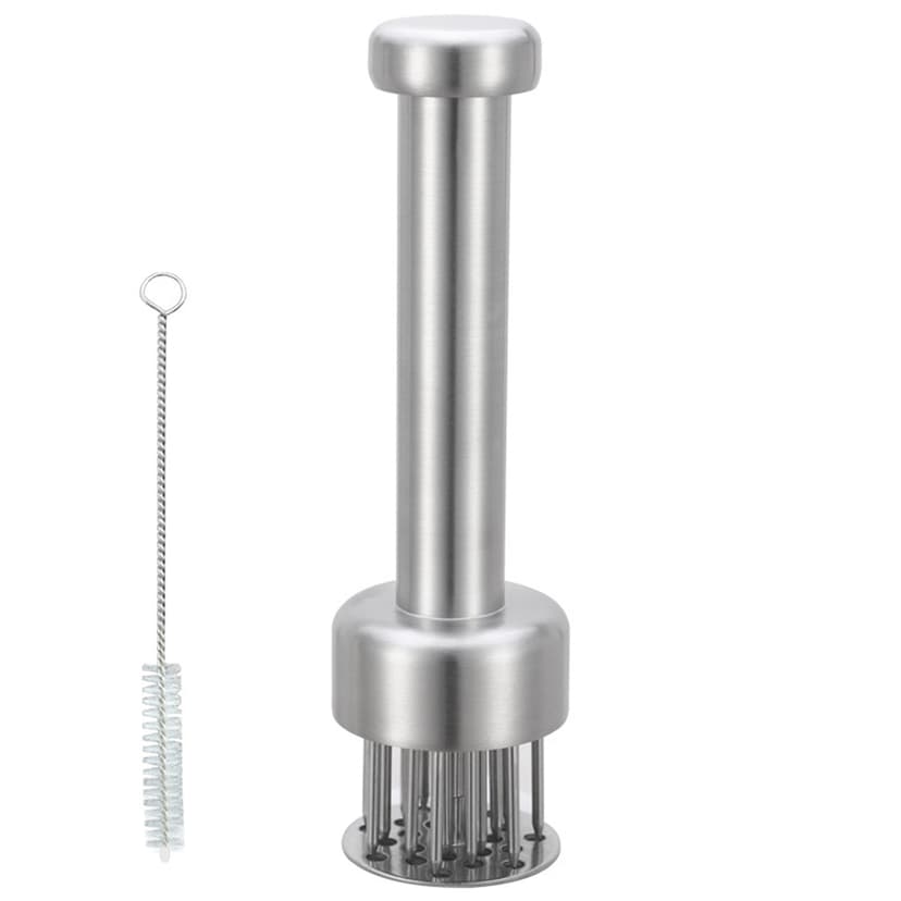 ReignSword Stainless Steel Meat Tenderizer Tool, Meat Tenderizer and Pounder with 21 Sharp Needles, Meat Tenderizer Mallet for Kitchen Tenderizing Steak, Beef, Chicken, Pork (Dishwasher Safe)