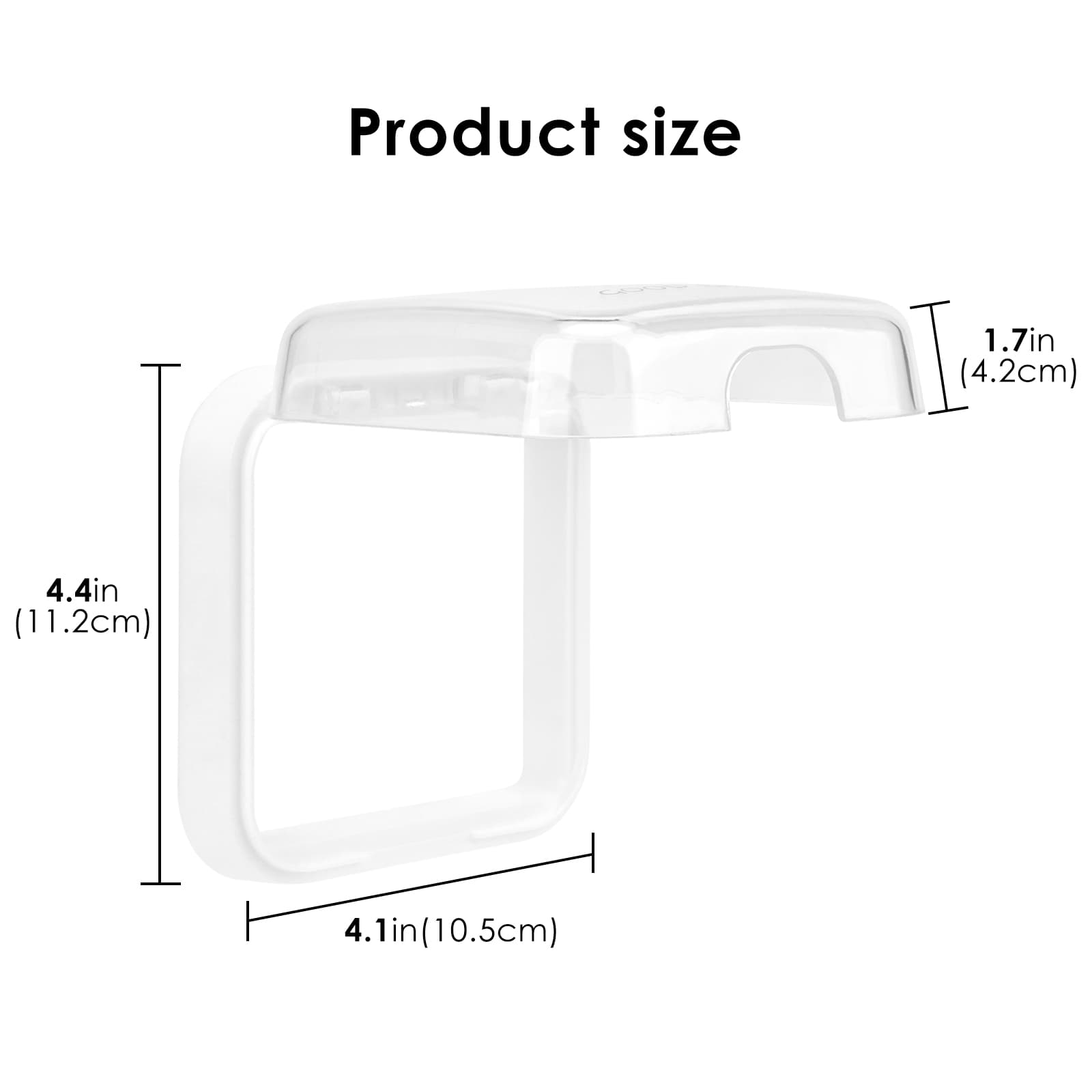 ReignSword Weatherproof Electrical Outlet Cover, Adhesive Outdoor Receptacle Cover, Dust-Proof Plug Cover, Receptacle Protector for Bathroom, Kitchen and Balcony (White) - 1
