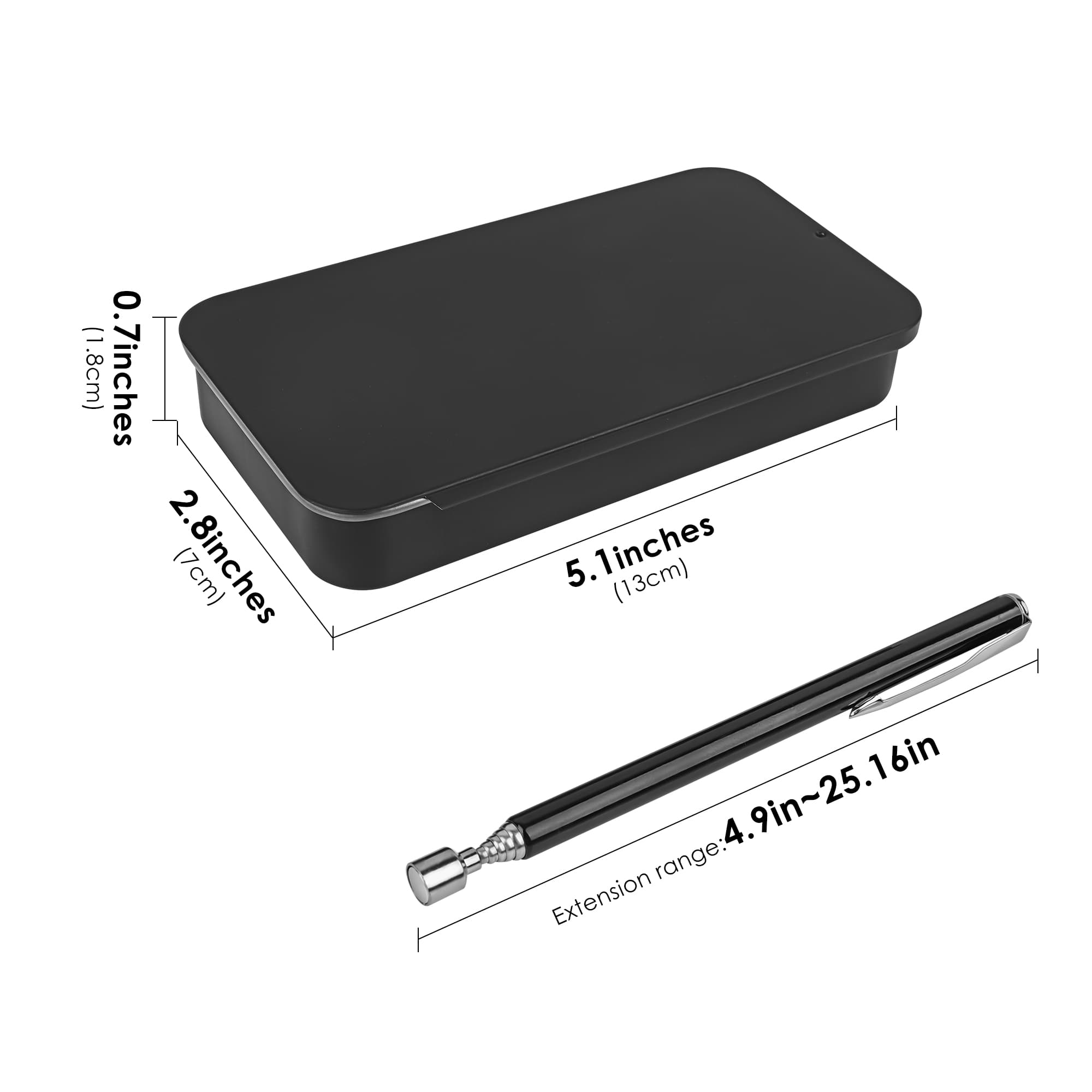 ReignSword Magnetic Pickup Tool for Sewing Needles and Pins, Telescoping Magnetic Pick Up Stick with Storage Case, Extendable Needle Collector for Sewing, Quilting and Craft Supplies - 4