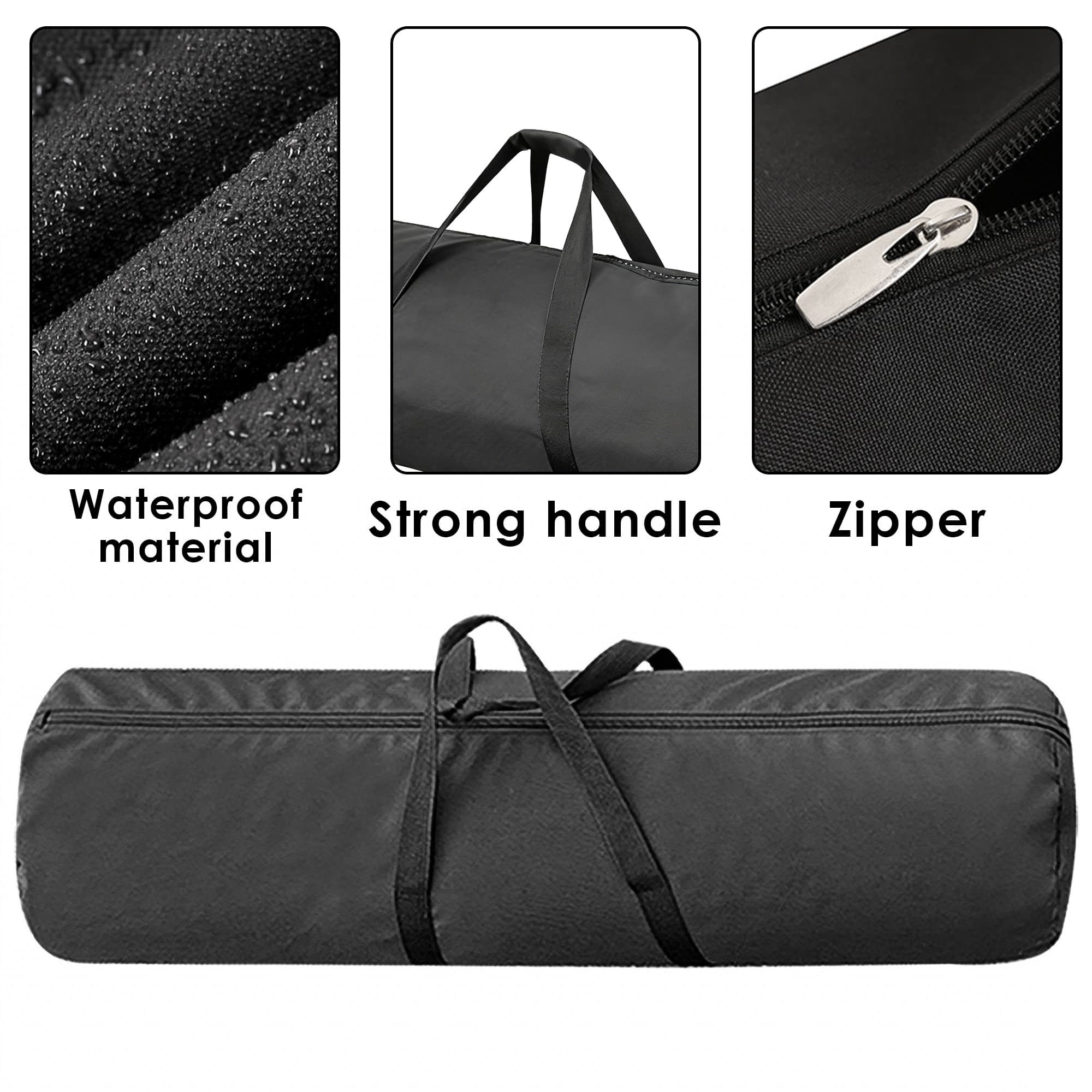 ReignSword Camping Chair Replacement Bag, 47.2 Inch Folding Carrying Case with Handle Strap, Large Mouth Storage Bag fits Camp Chairs, Hammock, Yoga Mat, Beach Chair, Umbrella (11.8 Inch in Diameter) - 4